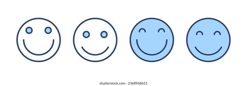 Smile icon vector. smile emoticon icon. feedback sign and symbol