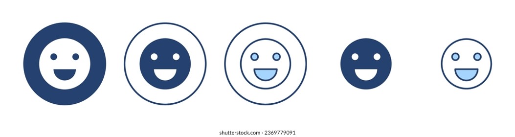 Smile icon vector. smile emoticon icon. feedback sign and symbol