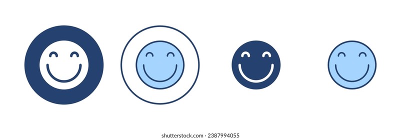 Smile icon vector. smile emoticon icon. feedback sign and symbol