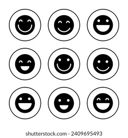 Smile icon vector. smile emoticon icon. feedback sign and symbol