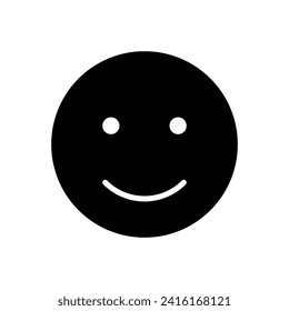 vector de icono de sonrisa. icono del emoticono de sonrisa. retroalimentación 