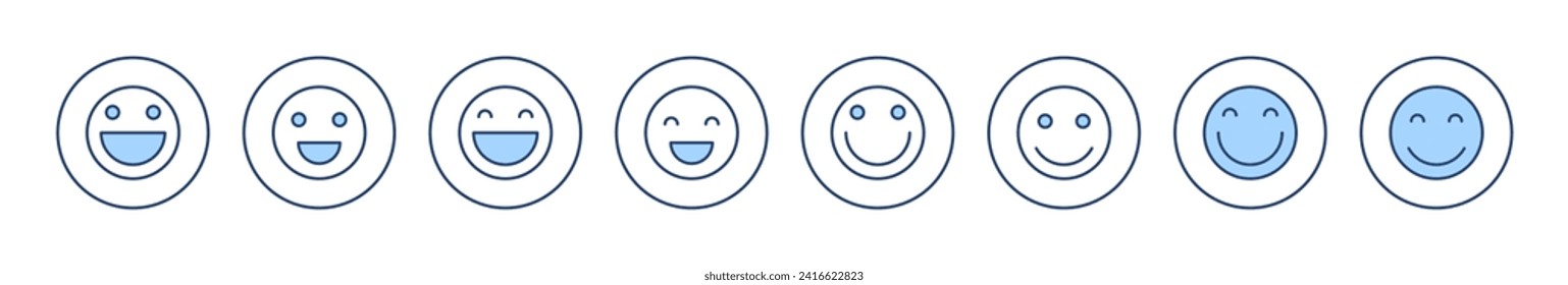 Smile icon vector. smile emoticon icon. feedback sign and symbol