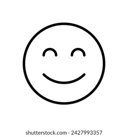 smile icon vector. smile emoticon icon. feedback 