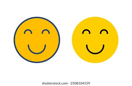 smile icon vector. smile emoticon icon. feedback 