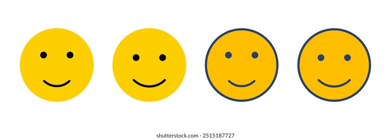 smile icon vector. smile emoticon icon. feedback 