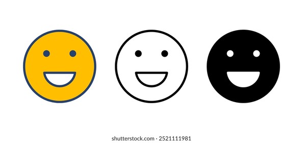 smile icon vector. smile emoticon icon. feedback 