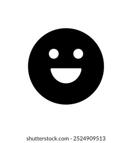 Lächeln Symbol Vektor. Lächeln Emoticon Symbol. Rückkopplungszeichen und -symbol