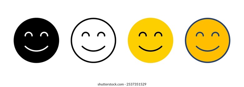 smile icon vector. smile emoticon icon. feedback 