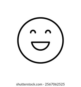 Smile icon vector. smile emoticon icon. feedback sign and symbol