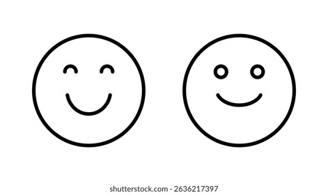 Smile icon vector. smile emoticon icon. feedback sign and symbol