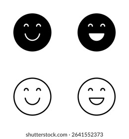 Smile icon vector. smile emoticon icon. feedback sign and symbol