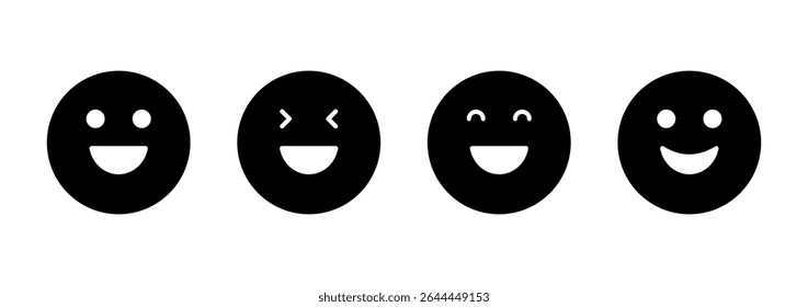 Smile icon vector. smile emoticon icon. feedback sign and symbol