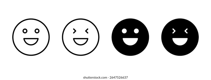 Smile icon vector. smile emoticon icon. feedback sign and symbol