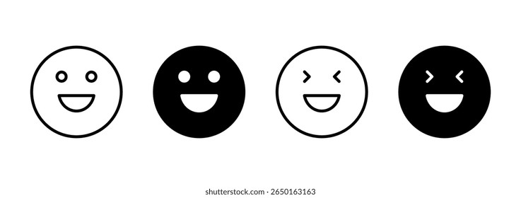 Smile icon vector. smile emoticon icon. feedback sign and symbol