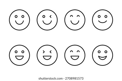 Smile icon vector. smile emoticon icon. feedback sign and symbol