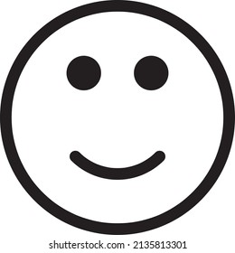 Vector de iconos de sonrisa. Signos de emoticonos faciales.eps