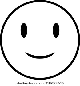 Smile icon vector. Face emoticon sign 