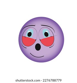 Smile icon vector. Face emoticon sign
