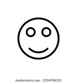 Smile icon vector. Face emoticon sign for app and site..eps