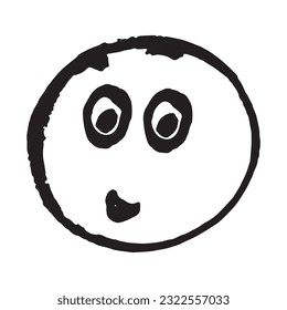 Smile icon vector. Face emoticon sign joy