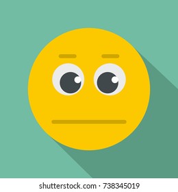 Smile icon. Vector flat illustration of smile icon for any web design