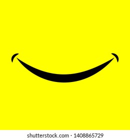 smile icon vector graphic design symbol or logo.