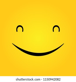Smile Icon Vector. happiness Symbol. smile face expression. vector illustration