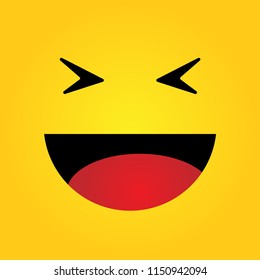 Smile Icon Vector. happiness Symbol. smile face expression. vector illustration