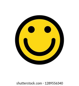 Smile Icon Vector. Happy face symbol for your web site design
