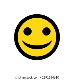 Smile Icon Vector. Happy face symbol for your web site design