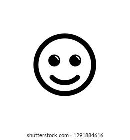 Smile Icon Vector. Happy face symbol for your web site design