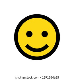 Smile Icon Vector. Happy face symbol for your web site design