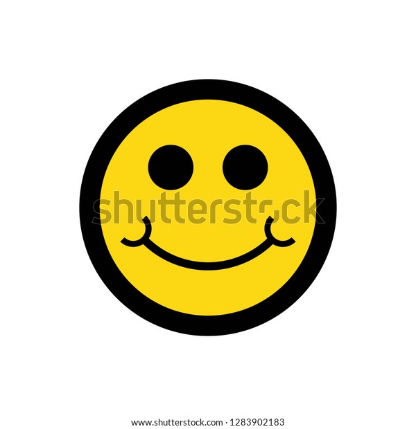 Smile Icon Vector Happy Face Symbol Stock Vector (Royalty Free ...