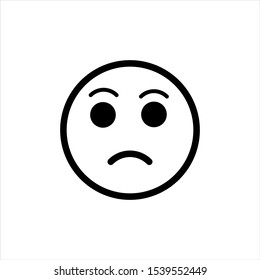 smile icon vector, happy symbol. face pictogram, flat  vector sign isolated on white background