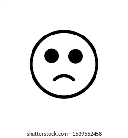 smile icon vector, happy symbol. face pictogram, flat  vector sign isolated on white background