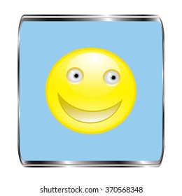 smile icon, vector illustration