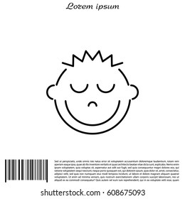 Smile Icon. vector illustration