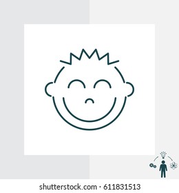 Smile Icon. vector illustration