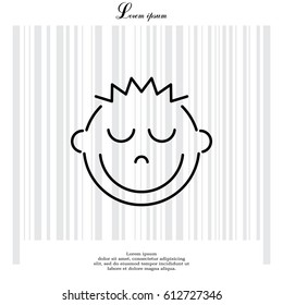 Smile Icon. vector illustration