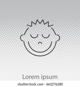 Smile Icon. vector illustration