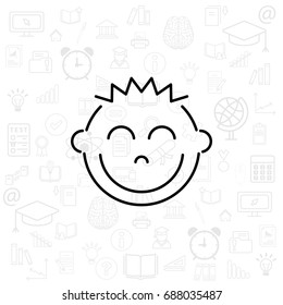Smile Icon. vector illustration