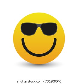 Smile icon. Vector illustration