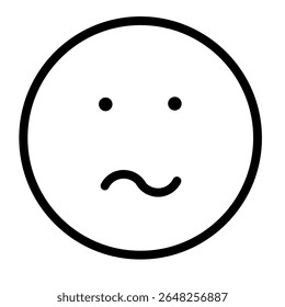 Icono de la sonrisa Ilustración vectorial en blanco y negro 