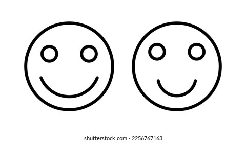 smile icon vector illustration. smile emoticon icon. feedback sign and symbol