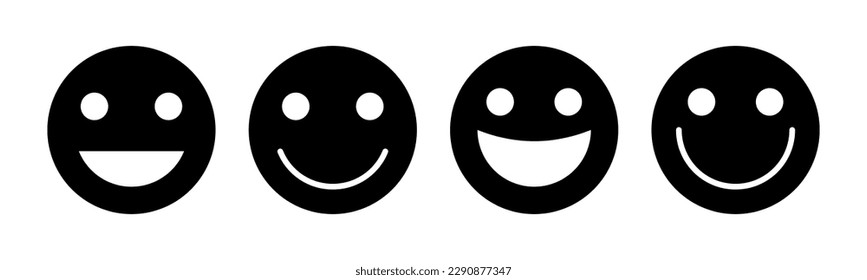 smile icon vector illustration. smile emoticon icon. feedback sign and symbol