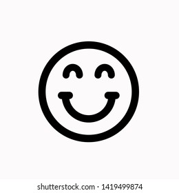 Smile icon, vector illustration. Flat design style. vector smile icon illustration isolated on white background, smile icon Eps10. smile icons graphic design vector symbols.