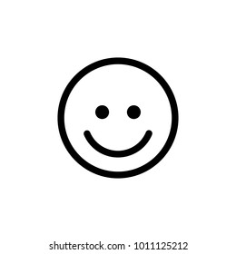 Smile icon vector illustration on white background