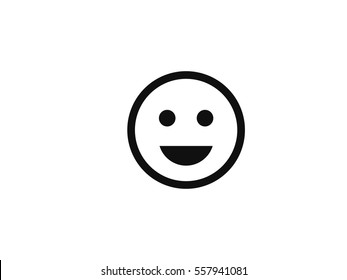 Smile icon vector illustration on white background