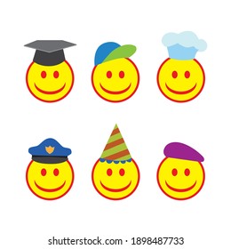 smile icon, vector illustration, white background