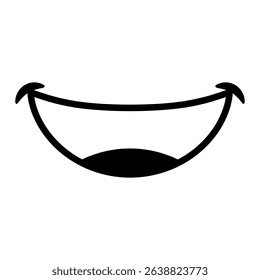 Smile icon vector. Laugh illustration sign. Positive symbol. Cartoon smile web icon. Smiles symbol for web and mobile app.
